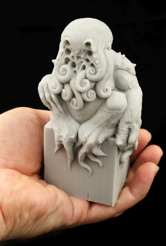 Cthulhu the Great Old One Idol. H.p.lovecraft Handmade