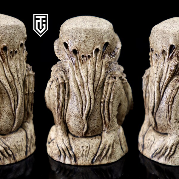 Oceanic Cthulhu Mini Idol v1.H.P.Lovecraft mythos . handmade collectible figures