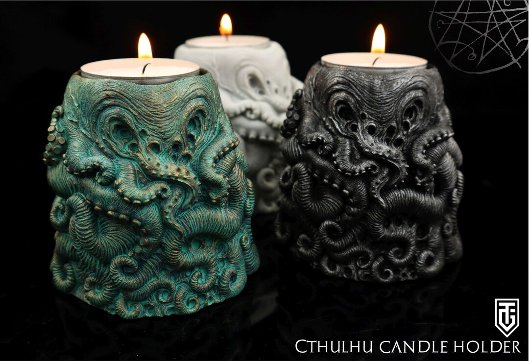 Call of Cthulhu Candle Holder . H.p.lovecraft Luxury Handmade Etsy