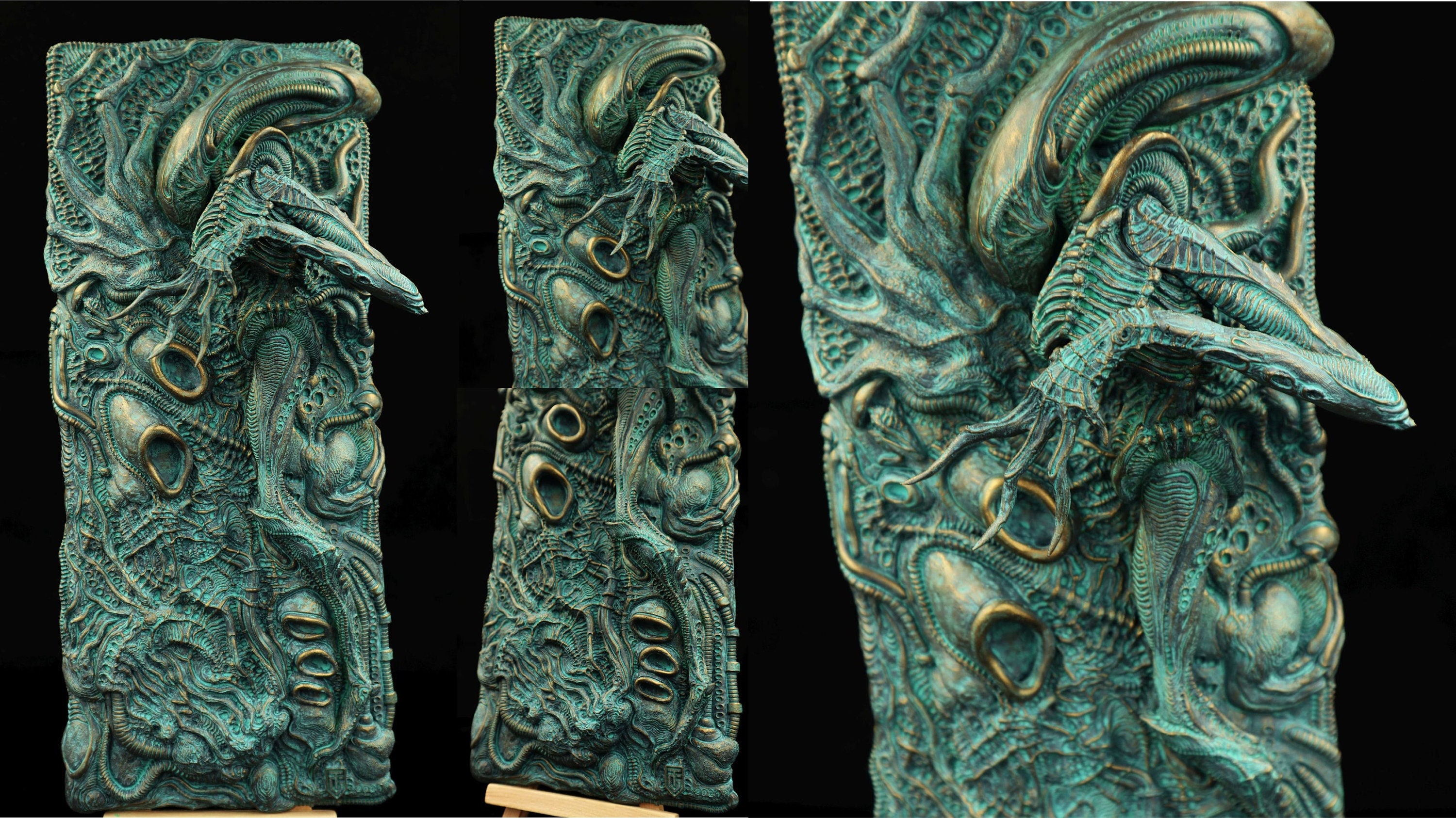 Alien Xenomorph Collectible Wall Plaque. Handmade Sculpture - Etsy