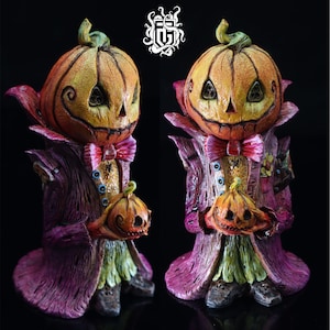 Pumpkin Halloween Trick or Treat Limited edition.Halloween collectible sculptures