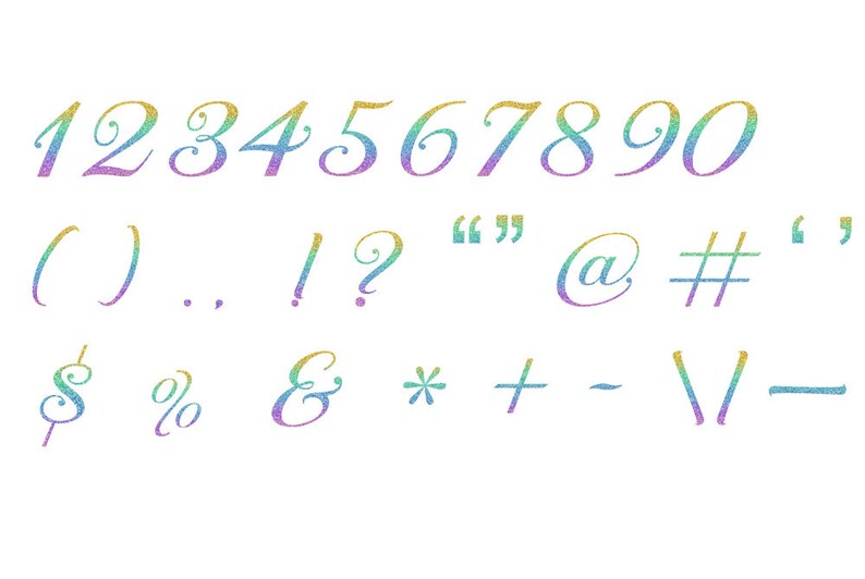 rainbow glitter alphabet clipart png clipart color colorful etsy