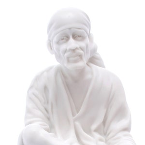 Statue of Sai Baba Shirdi Replica H -16 &quot; , W -8 &quot; , D-9.5 &quot; Idol