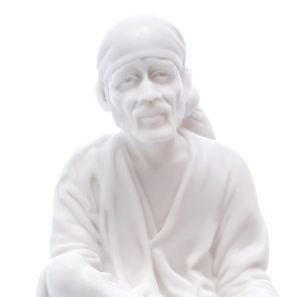 Statue of Sai Baba Shirdi Replica H -16 " , W -8 " , D-9.5 " Idol