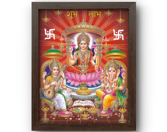 ZARI WORK Maa Laxmi / Ganesh / Saraswati Picture Frame - Etsy ZARI WORK Maa Laxmi / Ganesh / Saraswati Picture Frame - Etsy