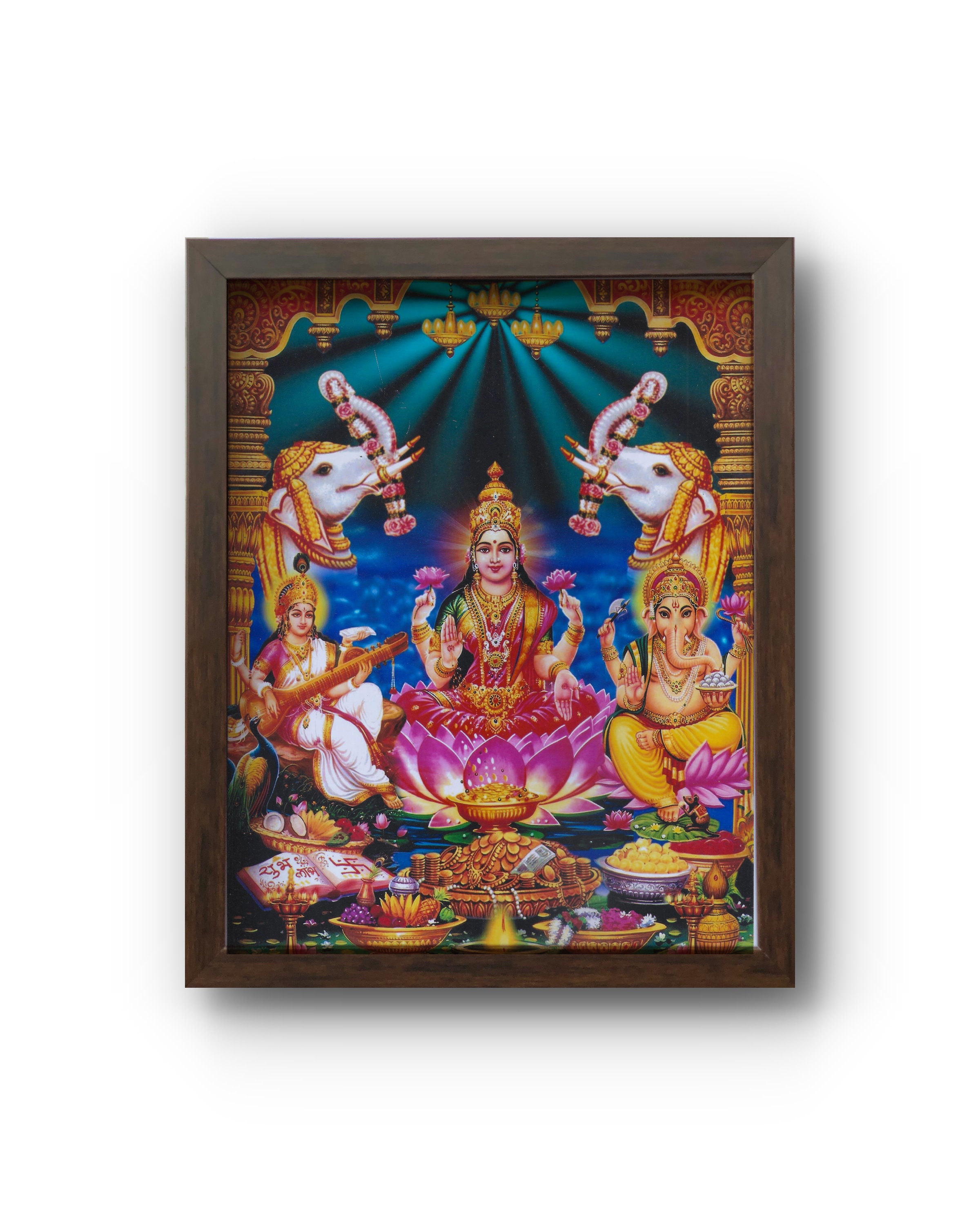 Maa Laxmi / Ganesh / Saraswati Picture Frame With Photo - Etsy New Zealand Maa Laxmi / Ganesh / Saraswati Picture Frame With Photo - Etsy New Zealand