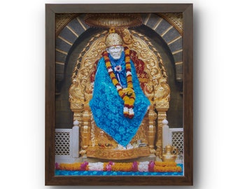 Sai Baba Sex Video - Shirdi Sai Baba Picture Frame With Photo Print Prayer Room / Mandir /  Temple Matte Laminate - Etsy Canada