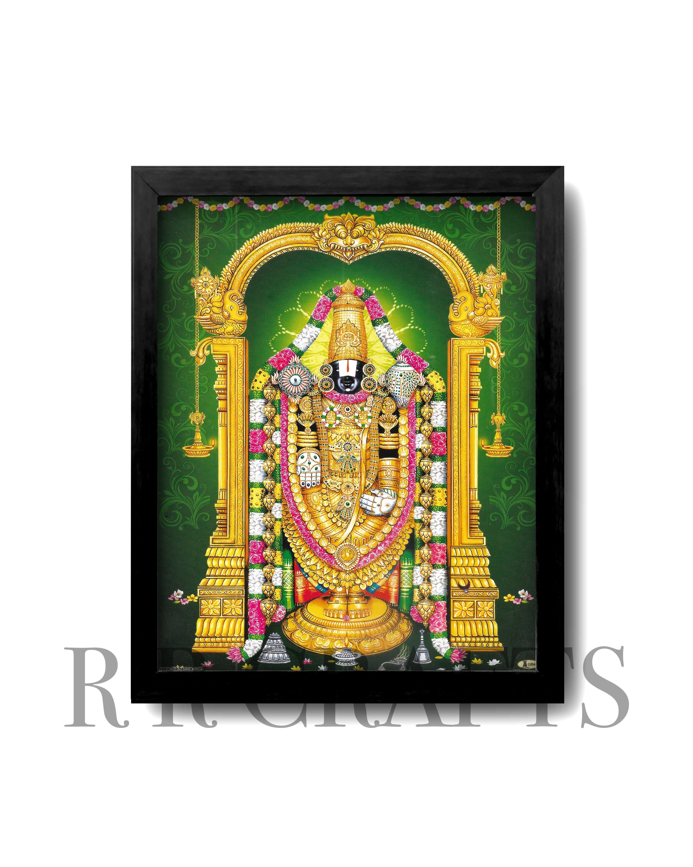 Tirupati Balaji - Picture Frame With Photo Print - Prayer Room / Mandir ...