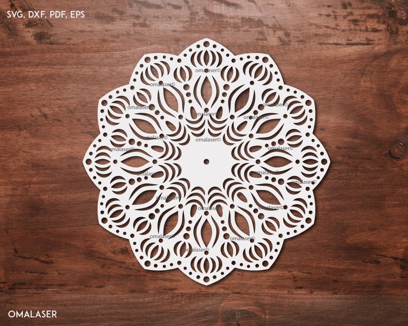 Download Mandala Svg File Cricut Silhouette Cameo Mandala Dxf File Etsy