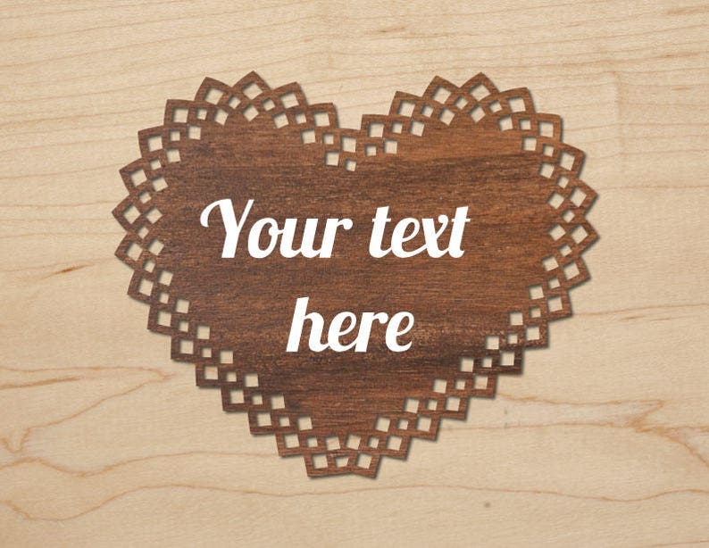 Download Lace Border Heart Templates for Laser Cutting. Cricut SVG ...