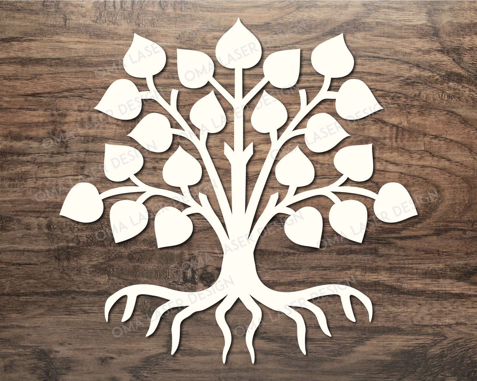 Family Tree Template 21 Leaves. Tree of Life Svg. Photo Tree Etsy