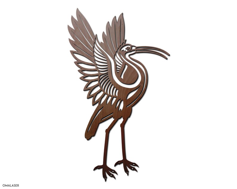 Download Stork Template for Laser Cutting Papercut Stork SVG file ...