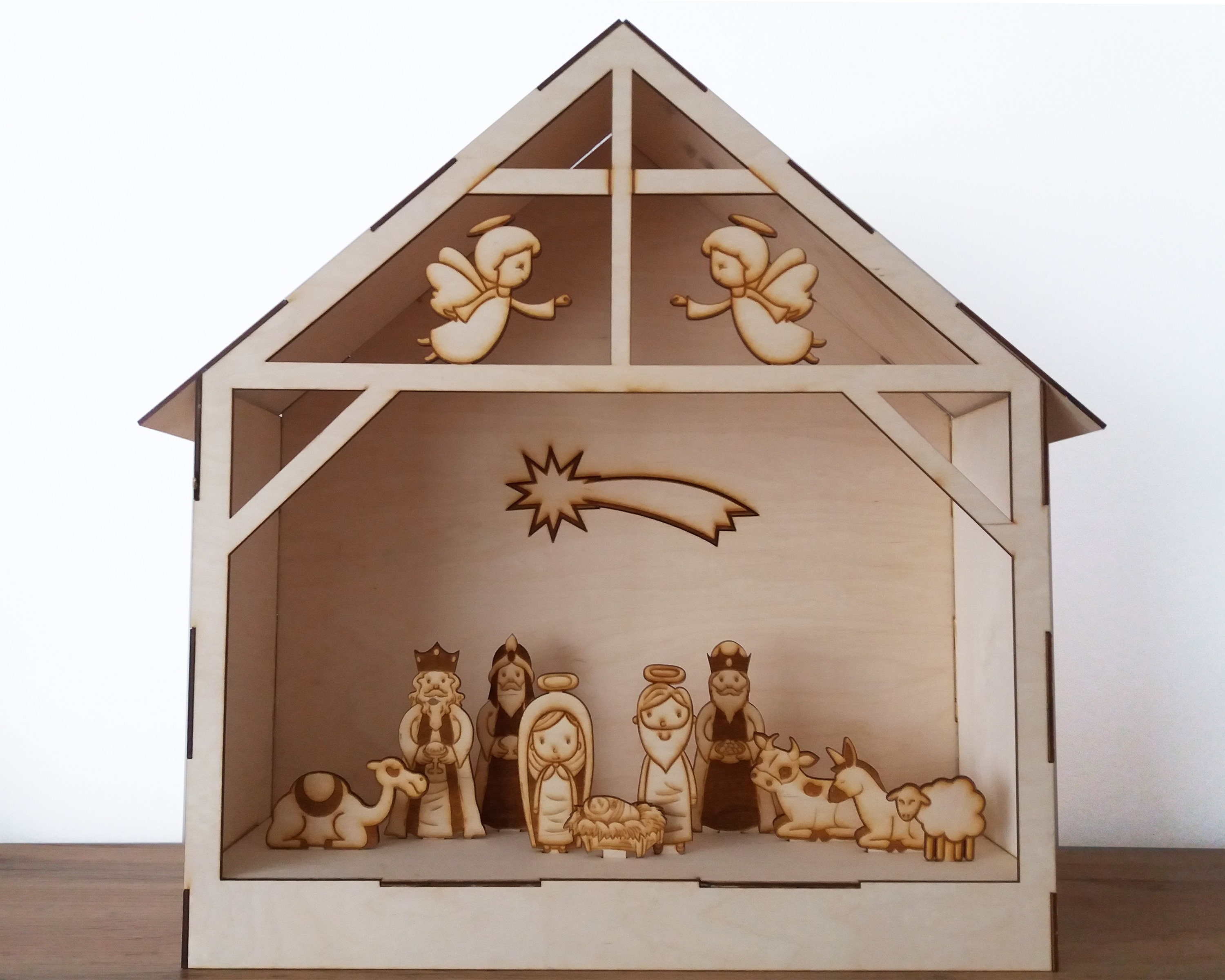 drawing-illustration-art-collectibles-nativity-laser-cut-file