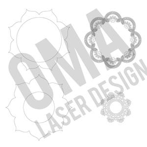 Multi Layered Mandala Vector Plan For Laser Cutting Mandala Etsy
