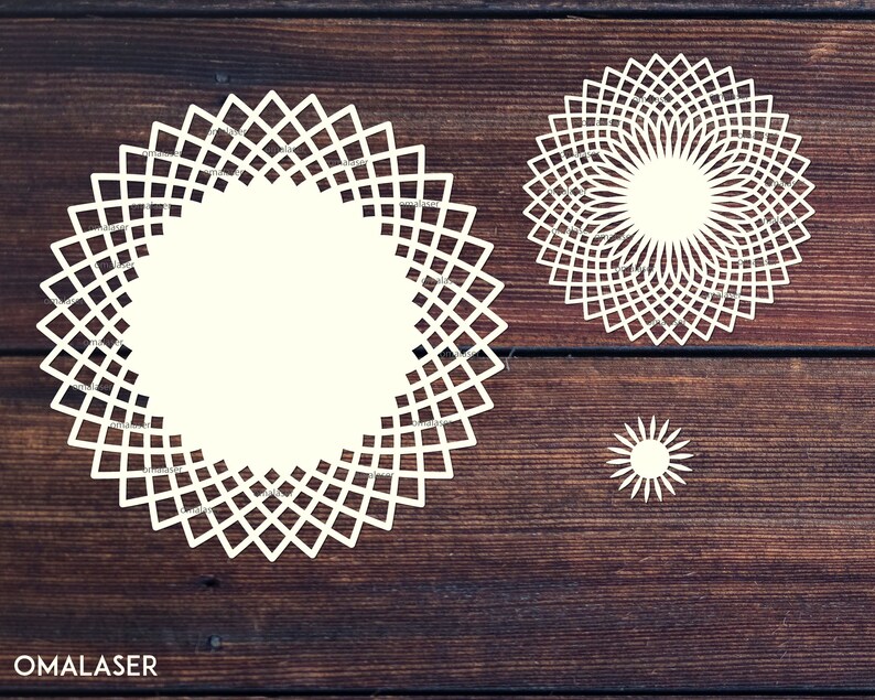 Multi-Layer Mandala DXF Laser Cutting Lace Mandala Vector ...