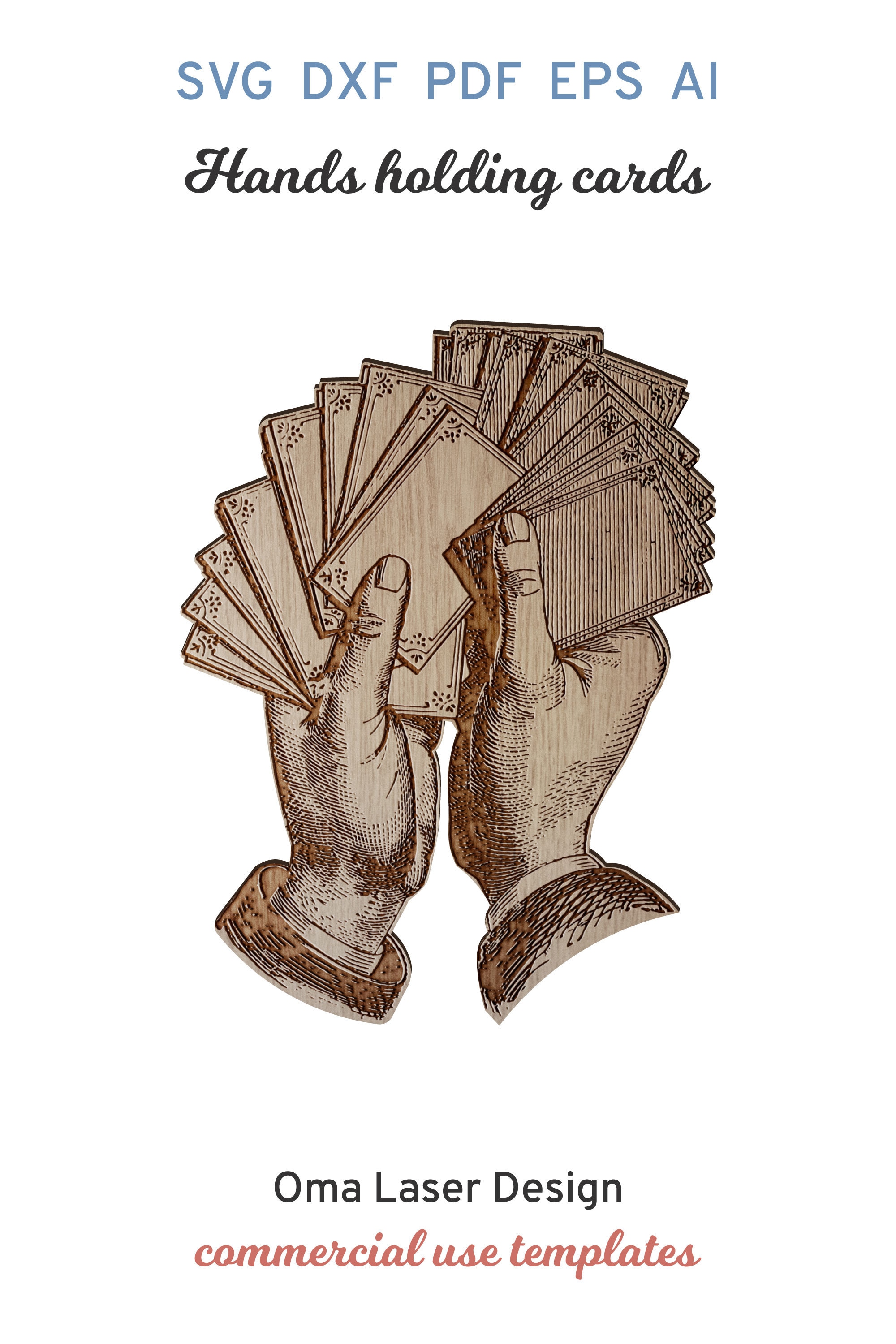 Playing Cards Dxf File Vector. Laser Engraving File. Poker Quotes Svg