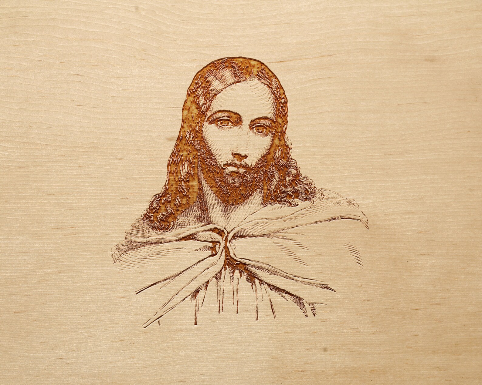Jesus Svg Drawing Vector Laser Engraving File. Jesus Portrait Printable