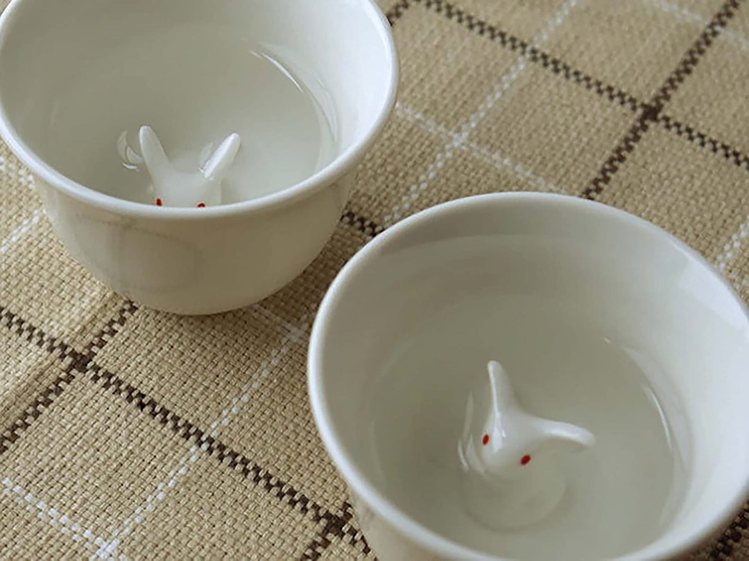 Mini Rabbits Pair SAKE Cup 2pcs Set. Cute and Rare Design Cups - Etsy