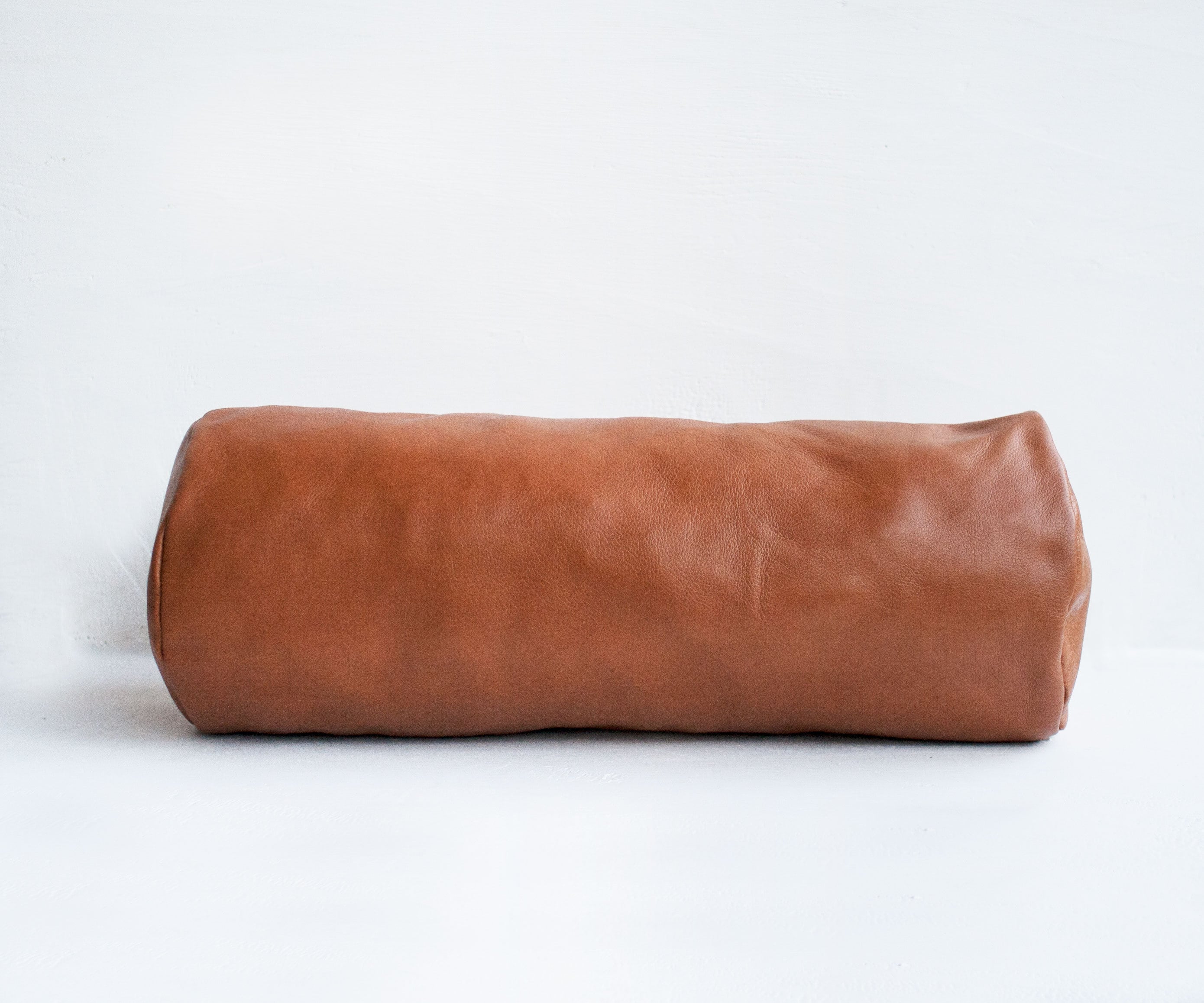 Leather Bolster Pillow in Camel Brown/ Pillows/ Pillow Cases / Etsy