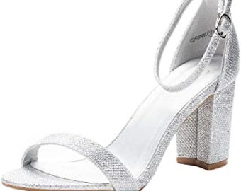 silver wedding shoes for bridesmaids