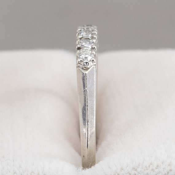 14K White Gold Multi Diamond Ladies Vintage Weddi… - image 7