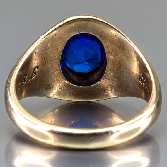 アメリカアンティーク｜10k gold School Ring VTG 1959 Warriors HS High School 10k Yellow Gold Class Ring Size