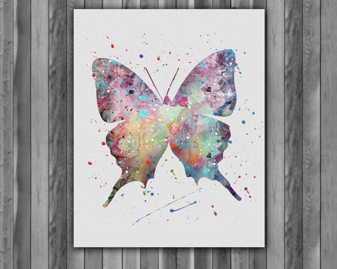 Butterfly Watercolor Print, Butterfly Print 2, Butterfly Painting ...