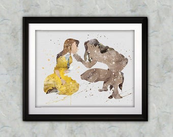 Tarzan Watercolor Print, Tarzan Art, Tarzan Painting, Nursery, Kids Room Decor, Wall Art