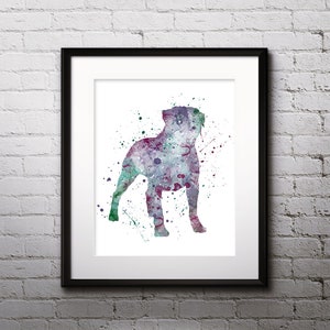 Rottweiler Aquarell Druck, Rottweiler Kunst, Rottweiler Malerei, Tier Kunst, Kinderzimmer, Kinderzimmer Dekor, Wandkunst