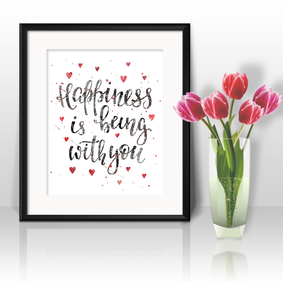 Inspirational Quote Watercolor Print, Love Print 2, Motivational Quote ...