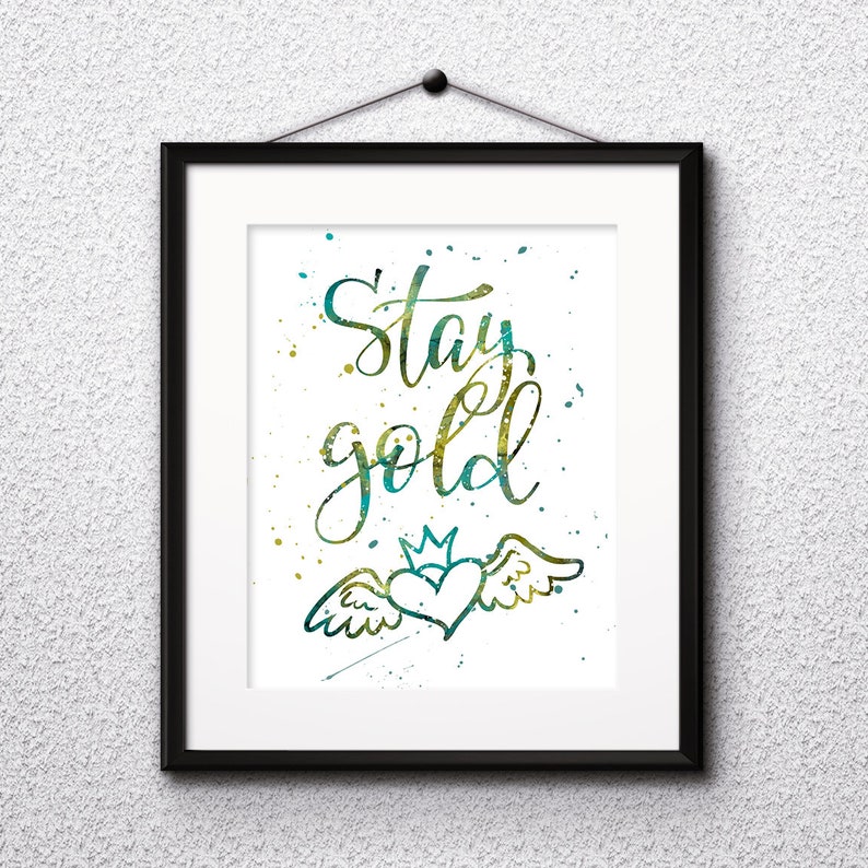 Inspirational Quote Watercolor Print, Love Print 21, Motivational Quote ...
