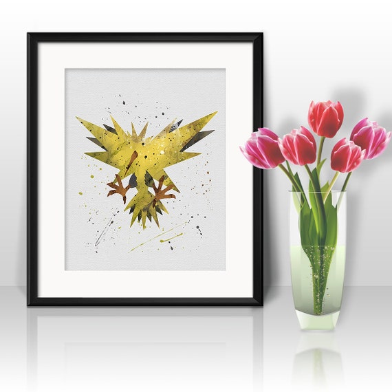 Zapdos Portrait Print