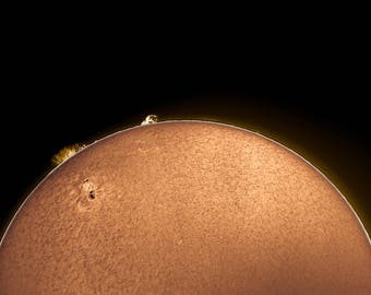 Sun / Solar Photography : Astrophotography, Solar Picture, Close up of Sun, Sun Print, Detailed Picture of the Sun, Dorm Room Decor