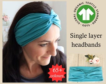 Extra wide Headband women | NEW COLORS | Soft organic jersey | Hairband Damen | Twisted headband | Stirnband damen | Yoga head wrap | Turban