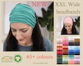 Organic Cotton Tube Headcover | Extra Wide Stretch Headwrap for Women | Soft Scalp Friendly Wrap | Alopecia Chemo Headwear | Stirnband Damen product logo