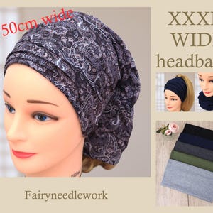 Headband Women | Tube headband | No Seam | Haarband Damen | Bandeau cheveux femme | XXXL wide hairband | Stirnband Damen | Head wrap | Yoga