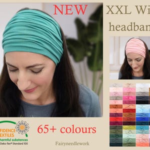 Organic Headband Women | Tube headband | Haarband Damen | Extra wide hairband | Stirnband Damen | Head wrap | Bandeau cheveux femme | Yoga