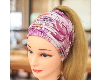 Extra wide Headband Women | Tube headband | Floral | Haarband Damen | Bandeau cheveux femme | Stirnband Damen | Head wrap | Yoga | Hairband