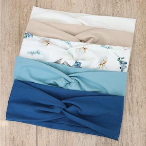 Eco-Friendly Yoga Headband | Summer Hair Wrap Women | Organic Cotton Hairband | Stretchy Wide Headband