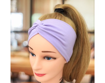 Organic Headbands for women | Fabric hairband | Lavender | Stretchy headband | Yoga head band | Stirnband damen | Turban | Bandeau femme