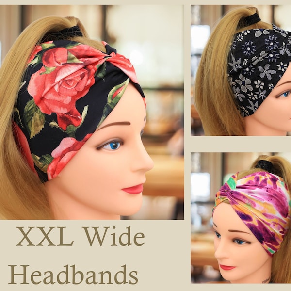 Stretchy Headband Women | Twist headband | Haarband Damen | Extra wide hairband | Stirnband Damen | Head wrap | Bandeau cheveux femme | Yoga