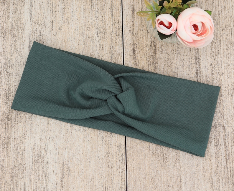 Bio-Stirnband für Damen Beige Blumen Stoff-Haarband Dehnbares Stirnband Yoga-Stirnband Stirnband damen Turban Geburtstagsgeschenk Tundra