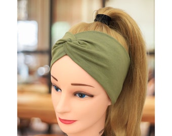 Organic Headbands for women | Fabric hairband | Grass | Stretchy headband | Yoga head band | Stirnband damen | Turban | Bandeau cheve femme