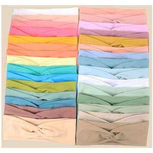 Bandeau coton bio maquillage | Large choix couleurs (30) | Bandeau soin visage doux | Bandeau yoga femme