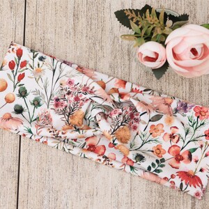 Biologische hoofdband dames Bloemenmix Haarband Damen Haarband van stof Rekbare hoofdband Stirnband Damen Bandeau-cheveux Yoga Floral light