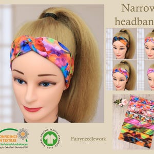 Narrow Headband Women | Twist headband | Haarband Damen | Bandeau cheveux femme | Stretchy hairband | Stirnband Damen | Head wrap | Yoga