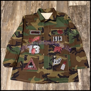 Delta Sigma Theta Camouflage Patchwork Jacket