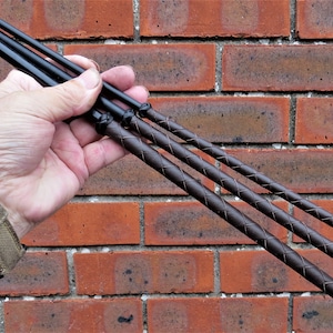 Set of 3 Brown Handle Delrin canes