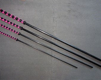 Set of Four Black Pink Delrin Canes