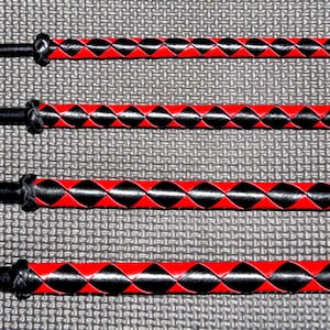 Set of 4 Blk/Red Delrin canes